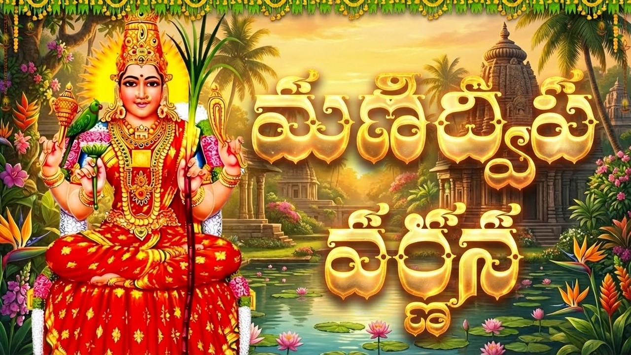 మణిద్వీప వర్ణన ఈరోజు వింటే మీరు పట్టిందల్లా బంగారమే | Manidweepa Varnana with Easy Telugu Lyrics