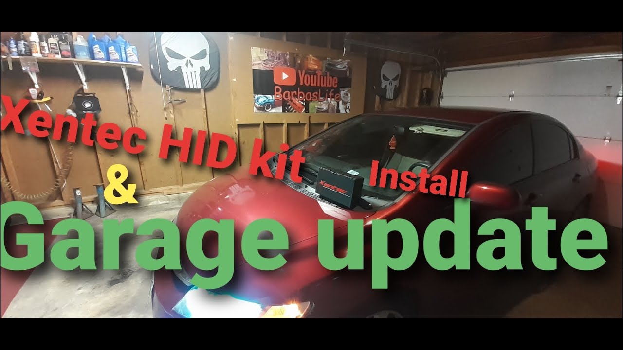 2010 civic Xentec HID kit install & Garage update
