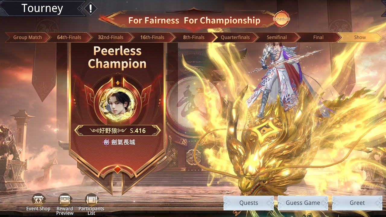 TOURNEY SEASON 20 DAY 5 FINAL MATCH - Dynasty Legends 2