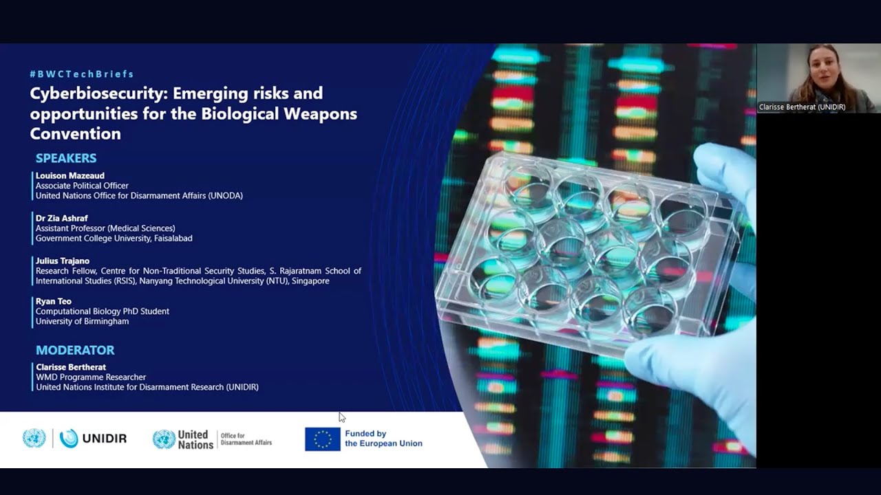 Cyberbiosecurity: Emerging risks and opportunities for the Biological Weapons Convention