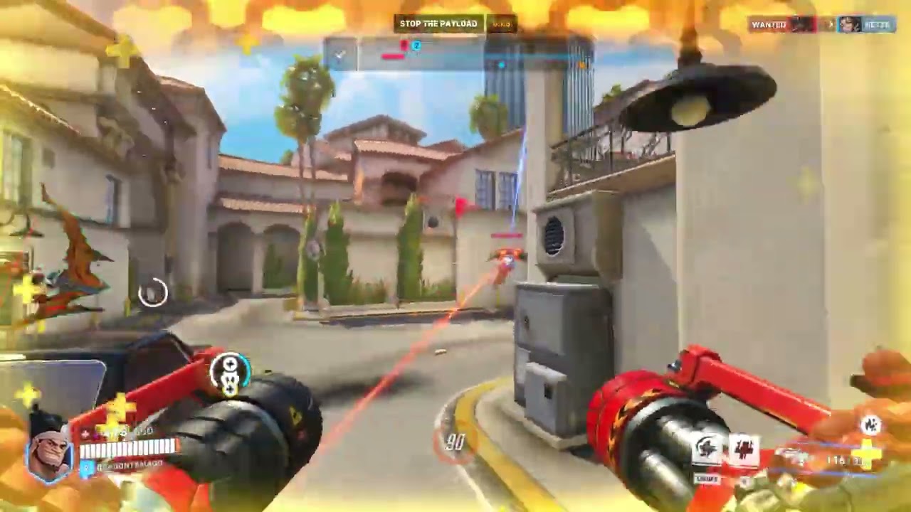 Overwatch2: Mauga gameplay Hollywood (no commentary)