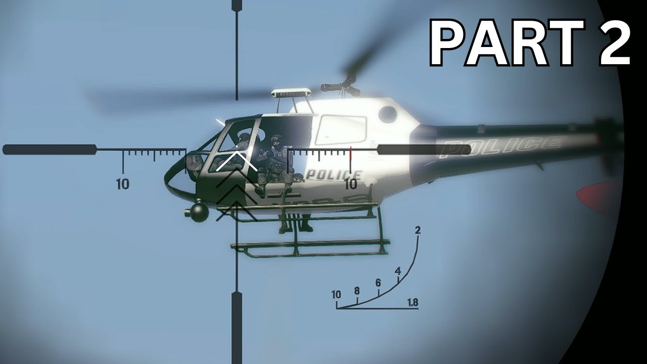 GTA 5 Shooting Sniper Police Helicopter | Gameplay 2023 Pt 2