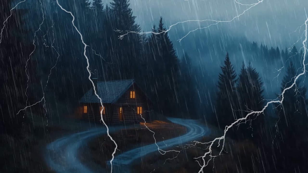 Heavy Rain & Thunderstorm: Fall Asleep Faster in 3 Minutes | 99% Effective Sleep at Night, ASMR