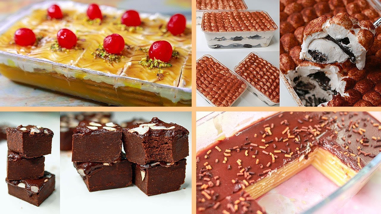 4 Easy No Bake Dessert | Eggless Dessert Idea | Yummy