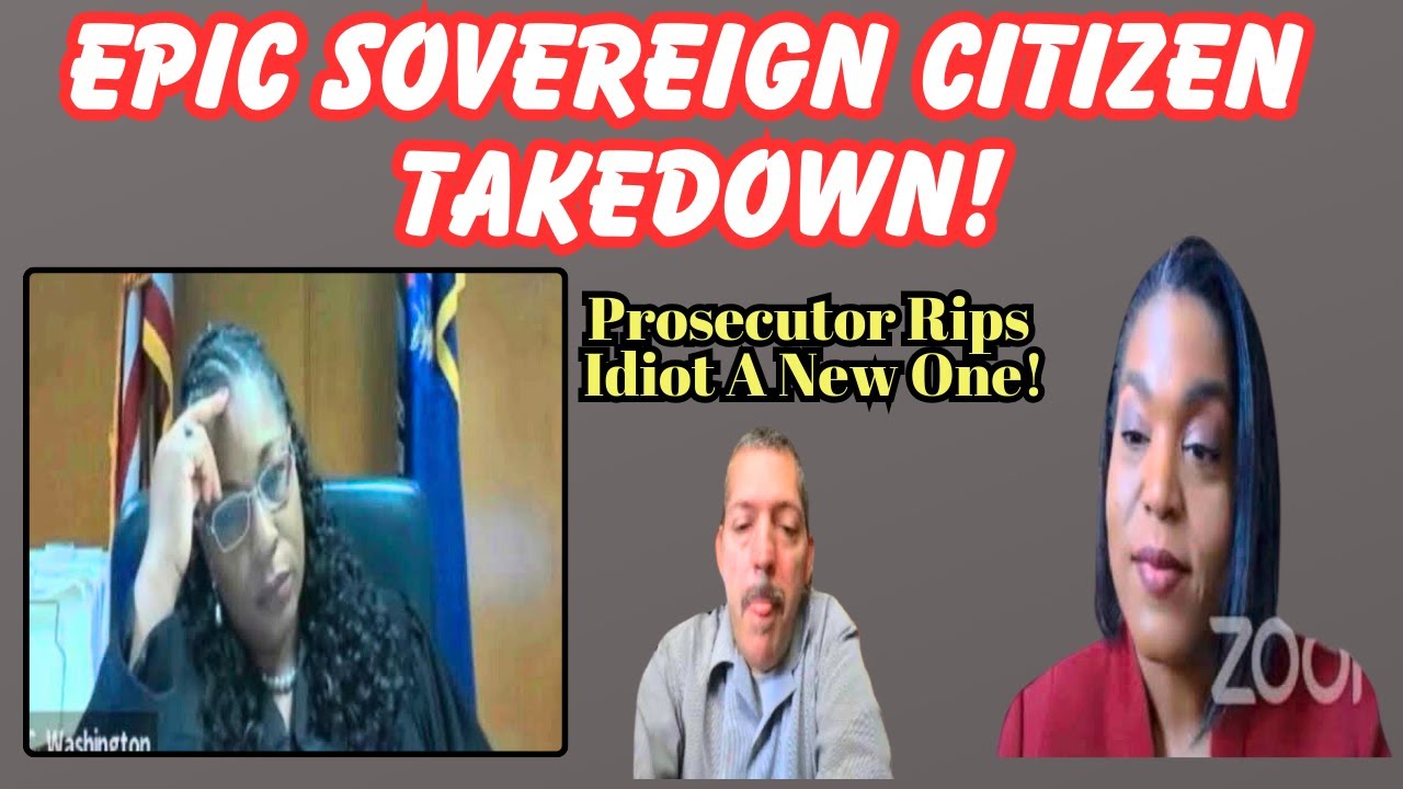 Prosecutor and judge team up for an EPIC Sovereign Citizen take down. gotta see this to believe it!
