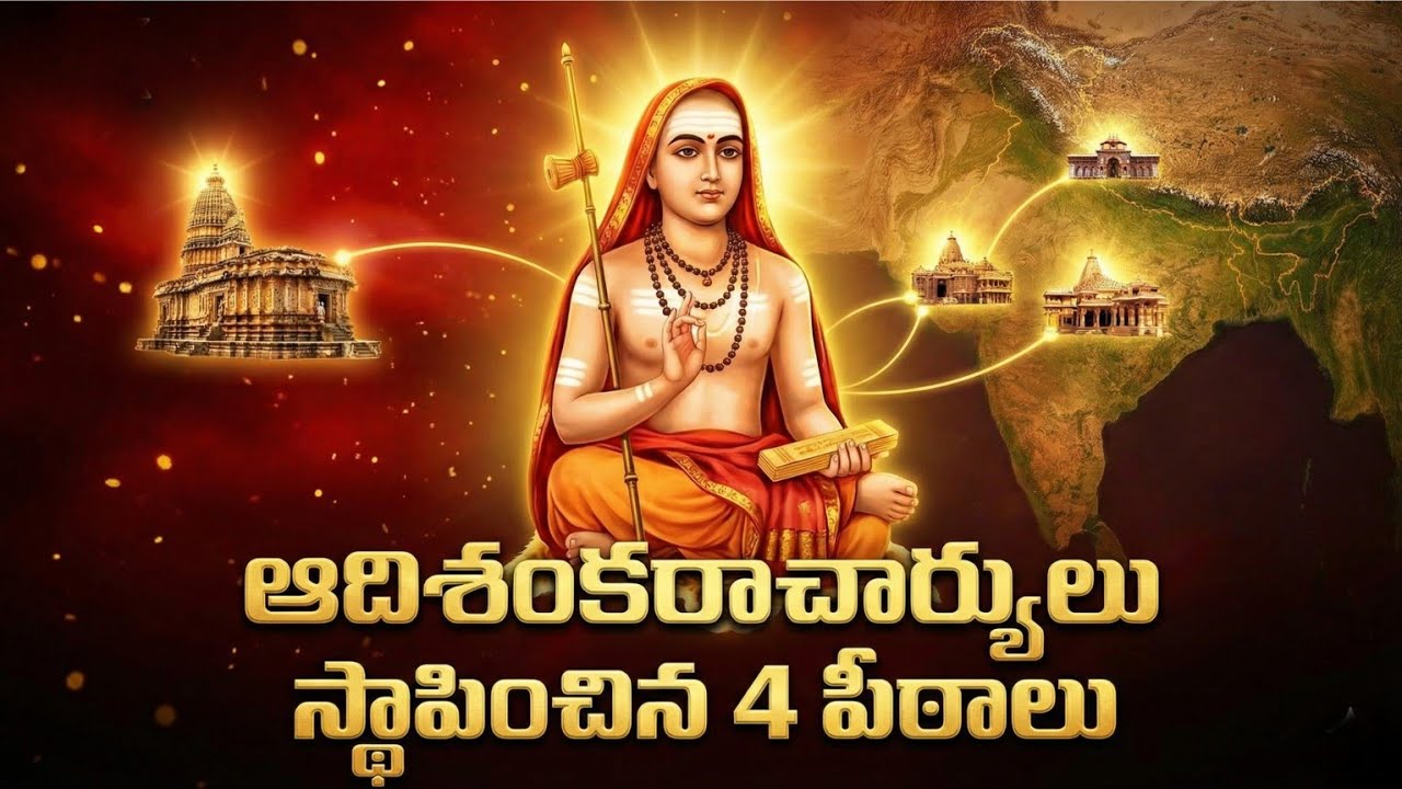 ఆదిశంకరాచార్యులు స్థాపించిన 4 పీఠాలు | వాటి విశిష్టత