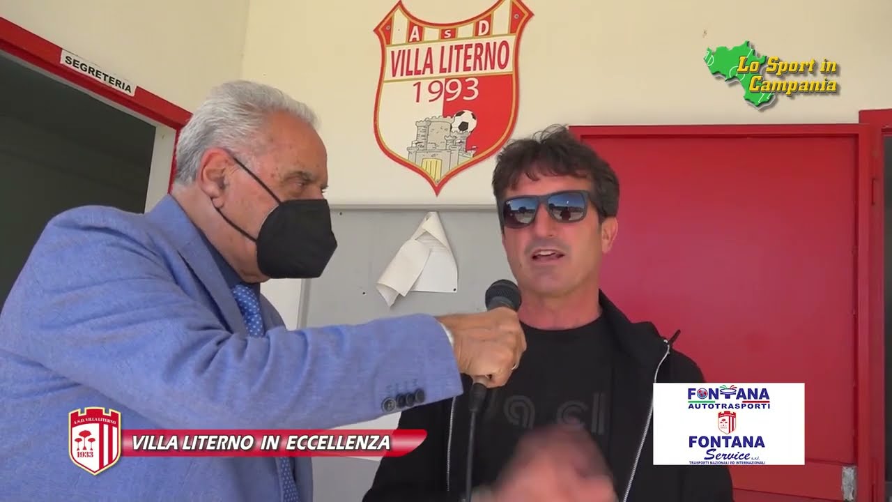 Festeggiamenti a Villa Literno per la vittoria del campionato di Promozione 2021/22