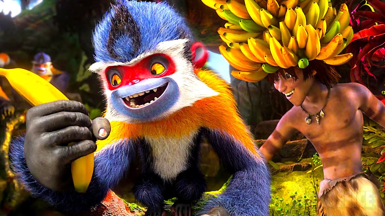 El cavernícola más inteligente hace que sobrevivir sea DIVERTIDO 🧠 | Los Croods | Clip en Español