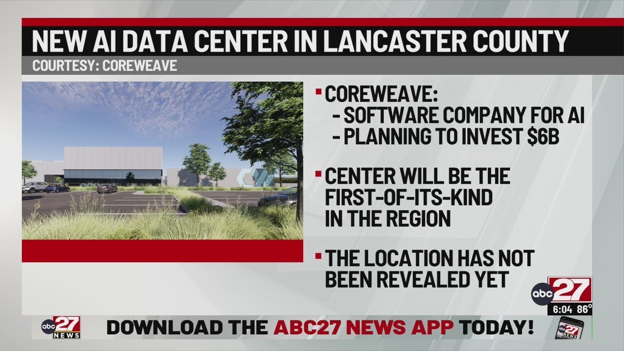 AI company to invest $6 billion in Lancaster County