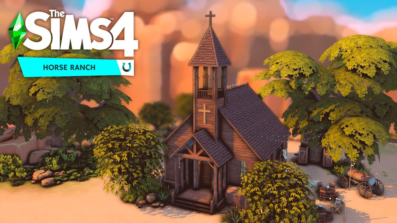 Старая церковь ✝ // Строительство Конное ранчо The Sims 4 NO CC
