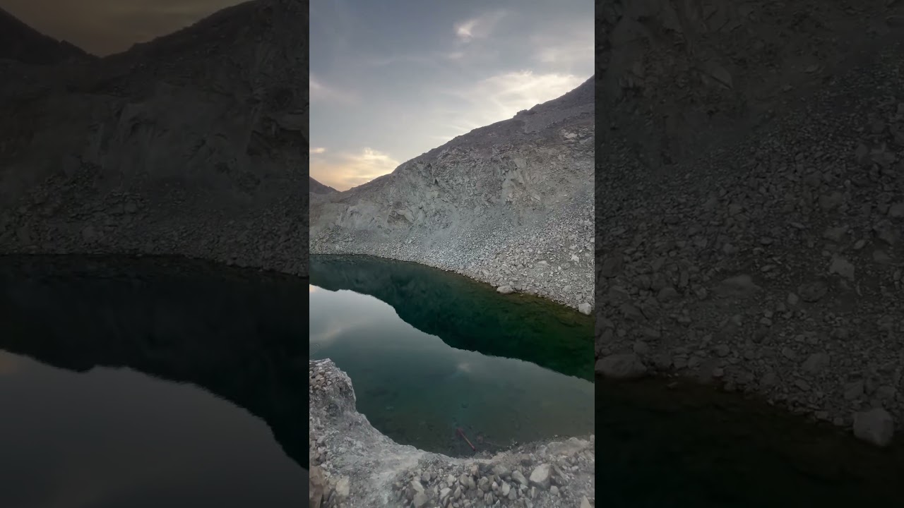 Discover the Lake in Fujairah  hidden gem with crystal-clear emerald water #Fujairah #IcelandicLake