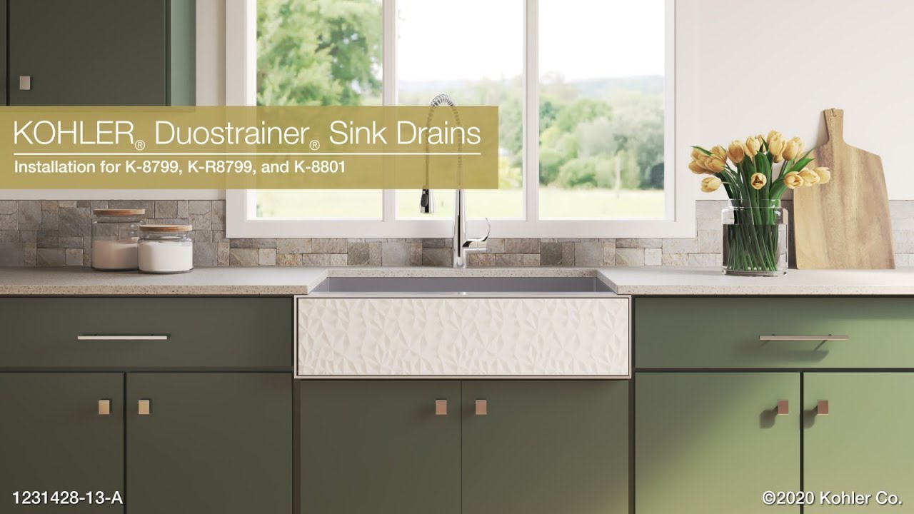 KOHLER® Duostrainer® Kitchen Sink Drains Installation | Step-by-Step Guide