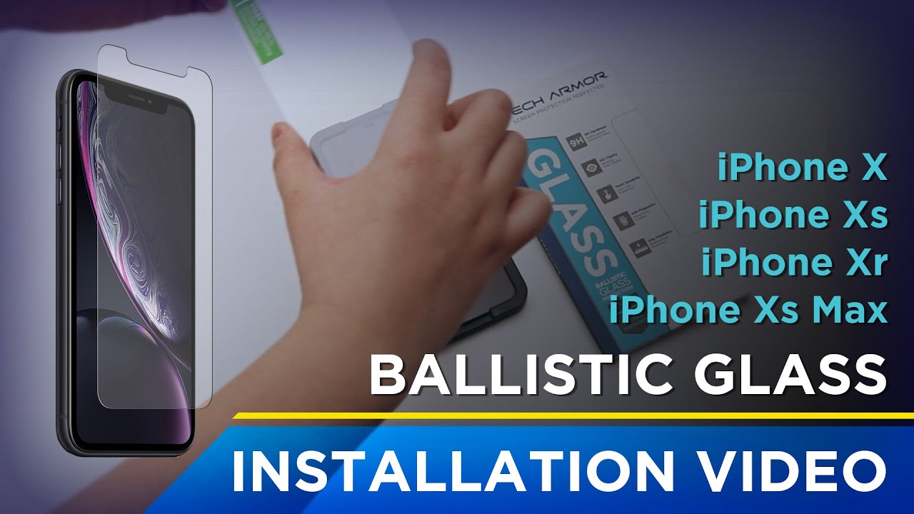 Tech Armor iPhone X Series Ballistic Glass Installation Video