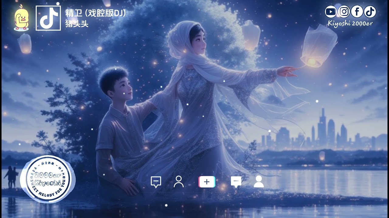 猪头头 - 精卫 (戏腔版DJ) (抖音热播版)『但是我存在的意义呢，填满我悲欢的执着呢，我明白我心中的爱』【高音質 动态歌词MV/PinyinLyrics】