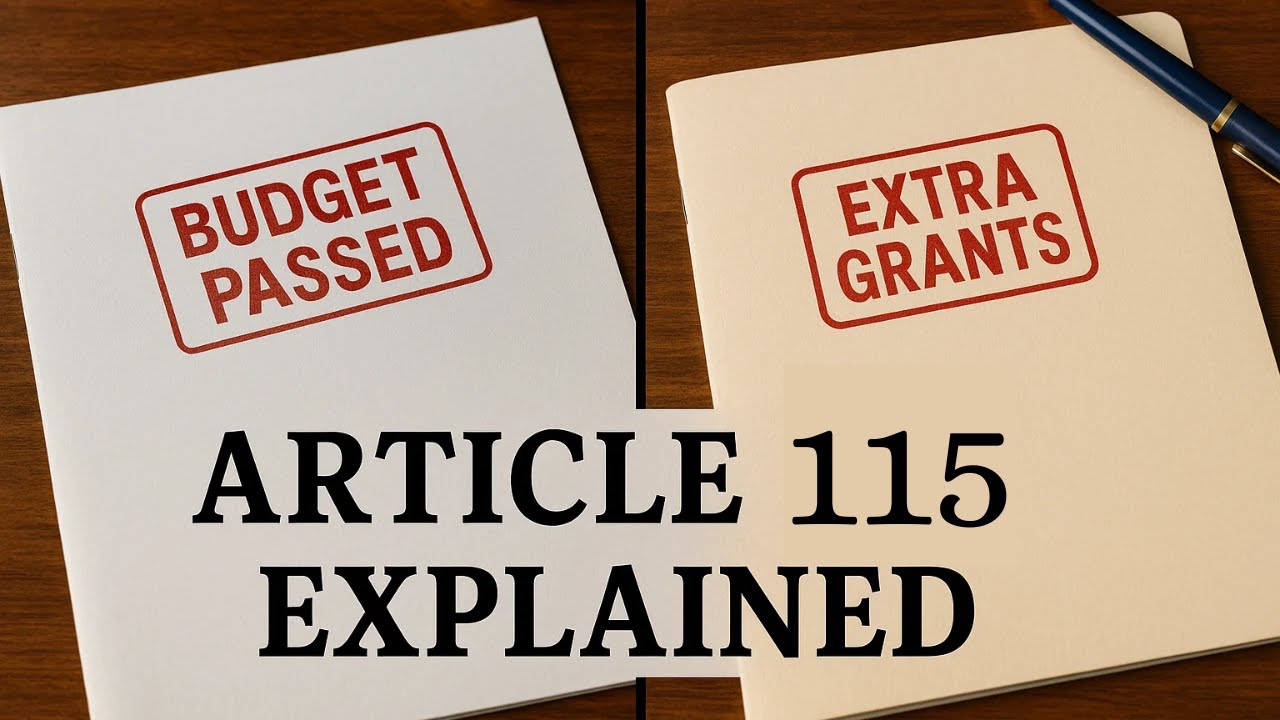 Article 115 | Supplementary, Additional & Excess Grants Explained