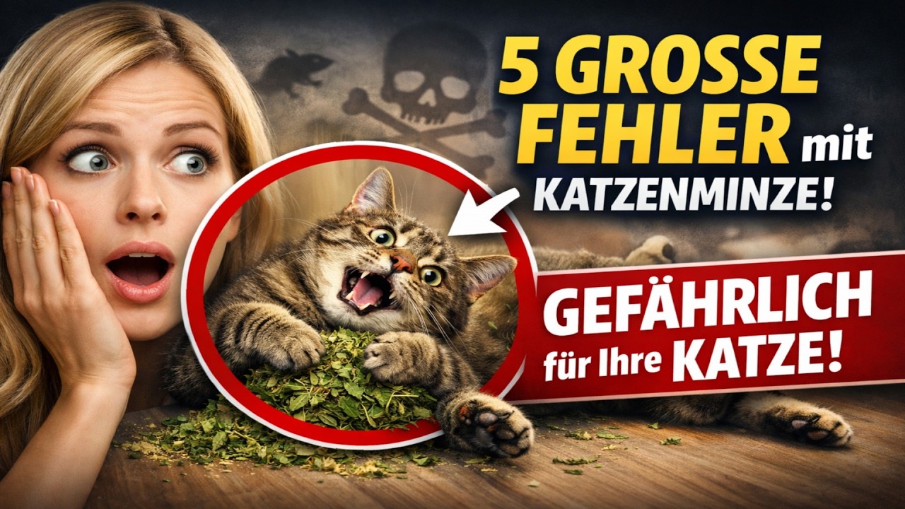 Machen Sie DIESE 5 FEHLER mit Katzenminze? 🙀 Das kann für Ihre Katze GEFÄHRLICH werden!