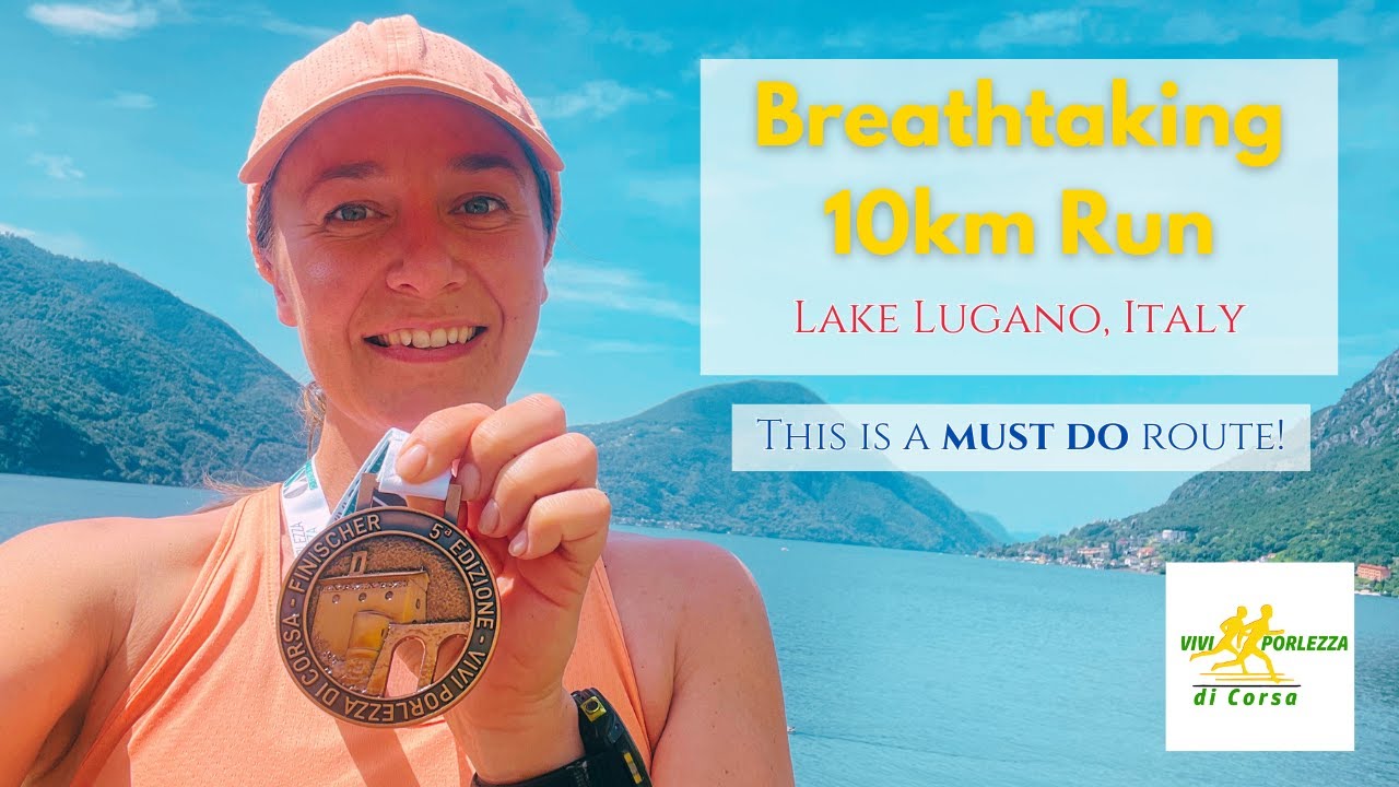 Vivi Porlezza di Corsa 2025 | Scenic 10KM Run Along Lake Lugano | Running in Italy | 4KHD