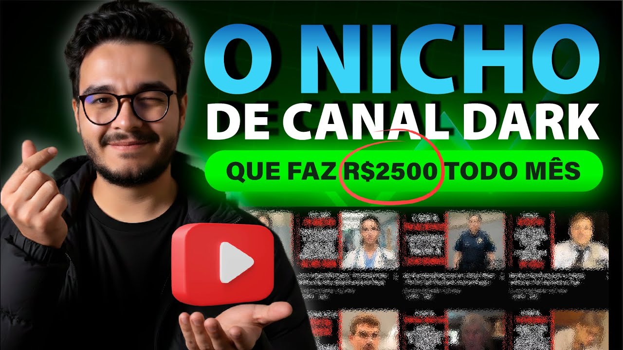 O Melhor NICHO para fazer renda extra em 2026 com canais dark no Youtube Ganhar dinheiro na internet