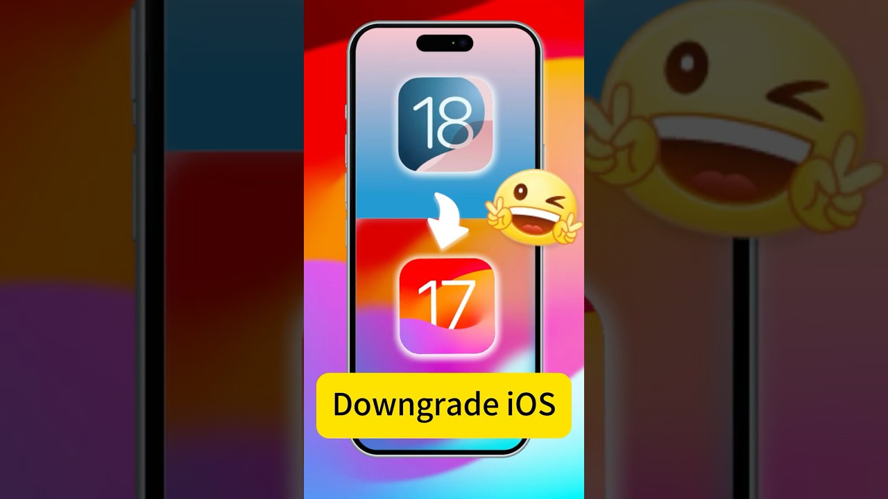 How to Downgrade iOS 18? Quick! (iOS 18/17)