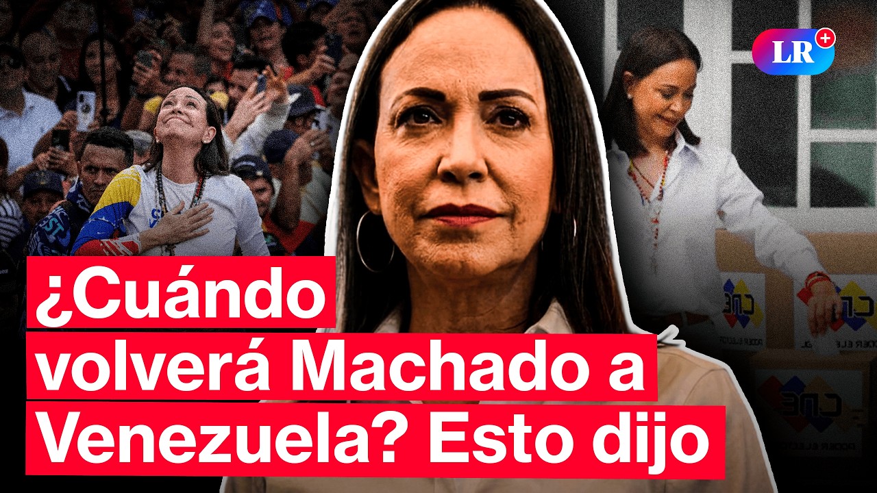 Machado anuncia nuevos detalles de su regreso a VENEZUELA y destaca apoyo de Donald Trump #LR