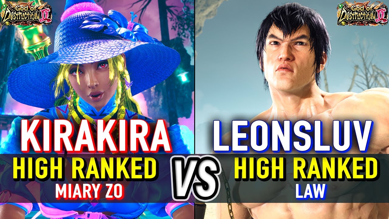 T8 🔥 KIRAKIRA (Miary Zo) vs LEONSLUV (Law) 🔥 Tekken 8 High Level Gameplay