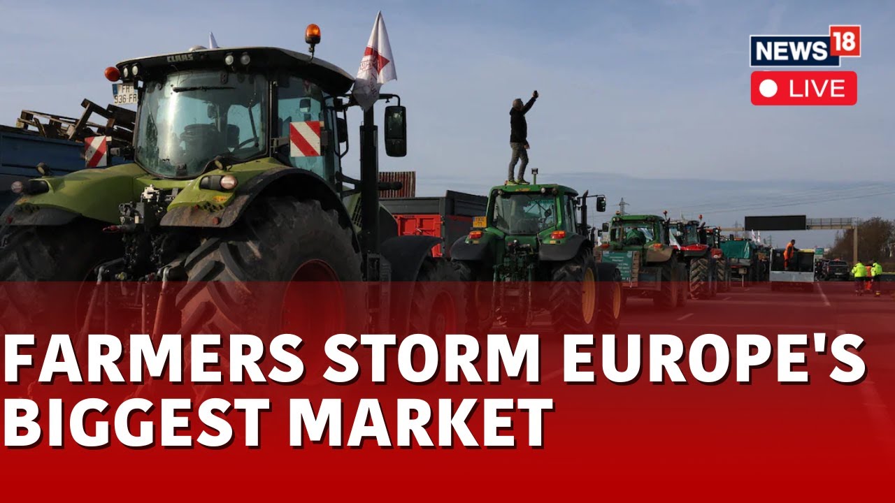 French Farmers' Protest LIVE | Farmers Block The Gate Of Europe's Largest Wholesale Market | N18L
