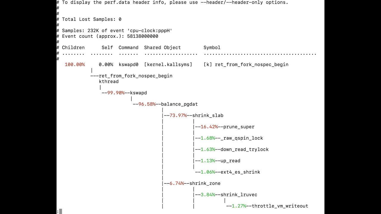 What to do with Linux kswapd kernel thread high CPU usage?