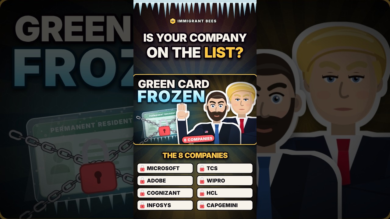 PERM FROZEN at These 8 Companies -- JD VANCE #ead #greencard #h1bvisa  #internationalstudents #perm