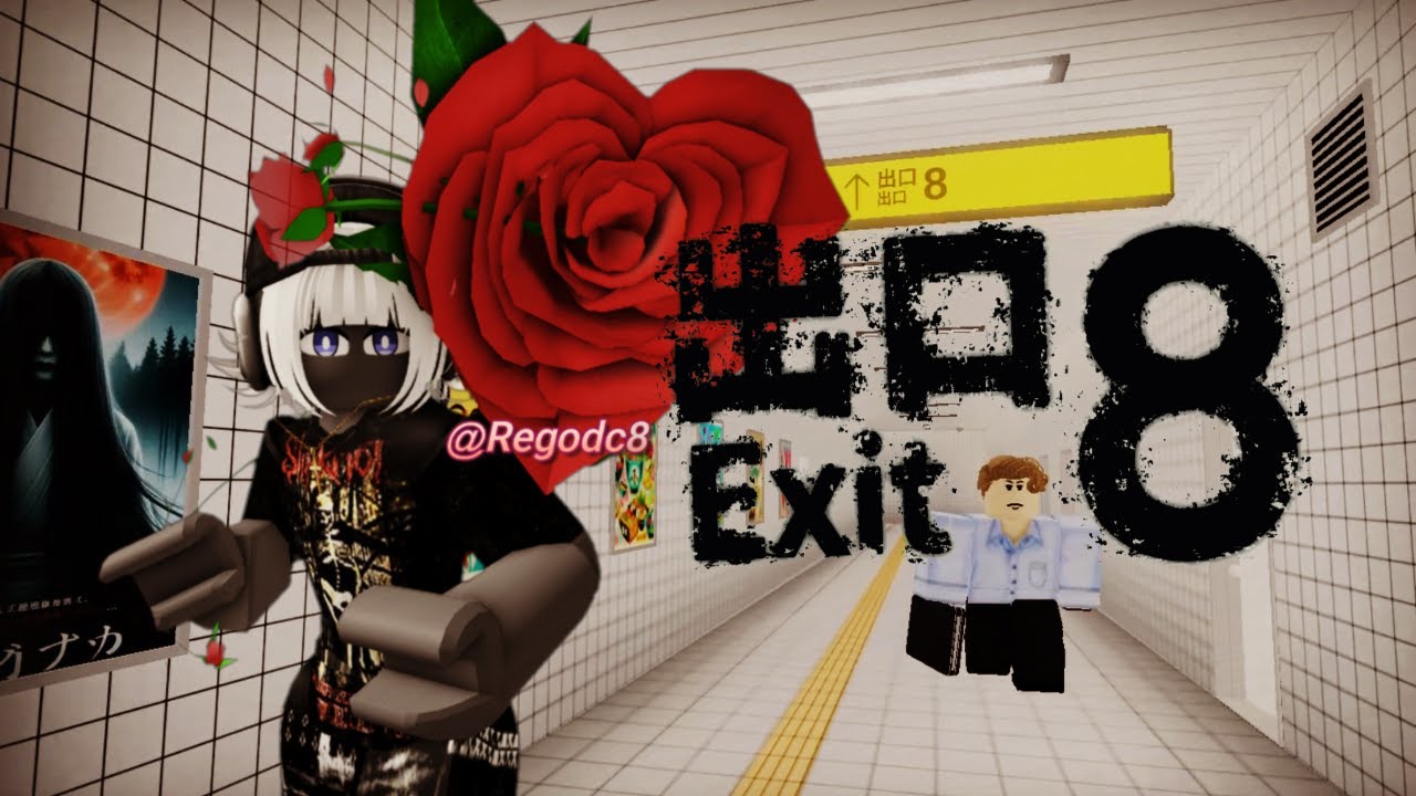 8番出口! #ロブロックス  地下鉄の悪い結末 [BAD ENDING SUBWAW] 通路