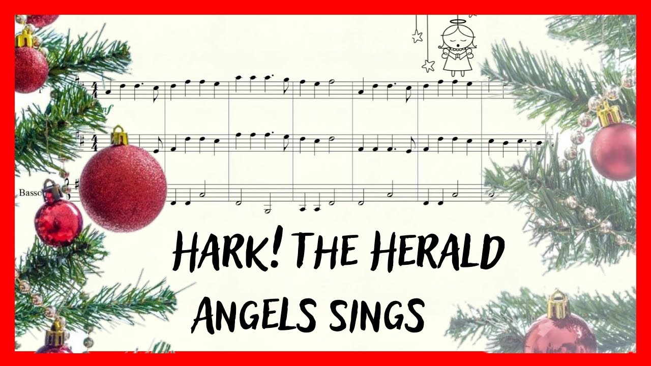 SPARTITO Hark! The Herald Angels sings - Canzone di natale | Clarinet trio