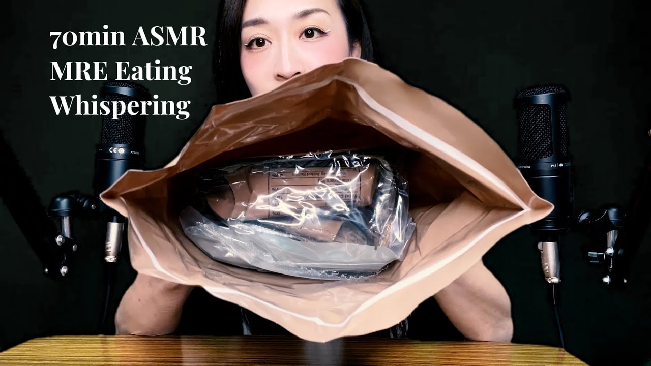 【JapaneseASMR】MRE実食_Sounds of Eating MRE_囁き雑談しながら中身拝見してたら70分になっちゃった。