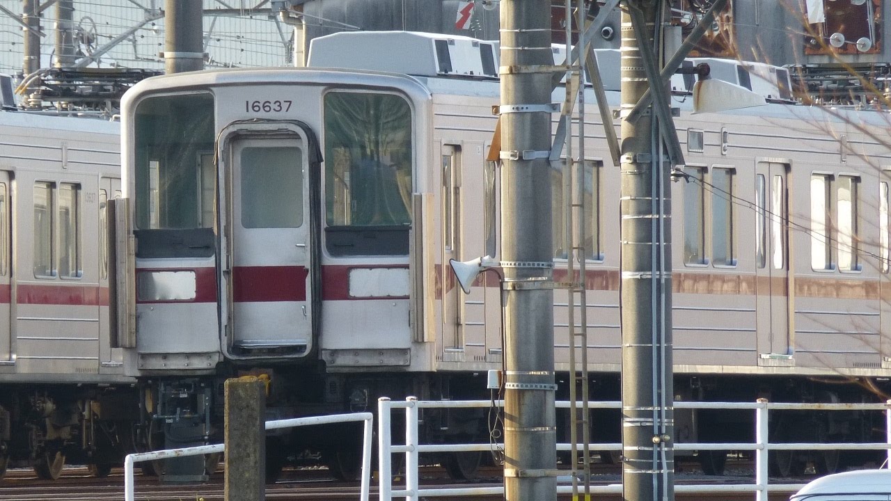 【東武東上線 10030系 11637F+11442F リニューアル完了！】南栗橋へ向け出発する直前のフォーメーション4両＋3両＋3両で留置