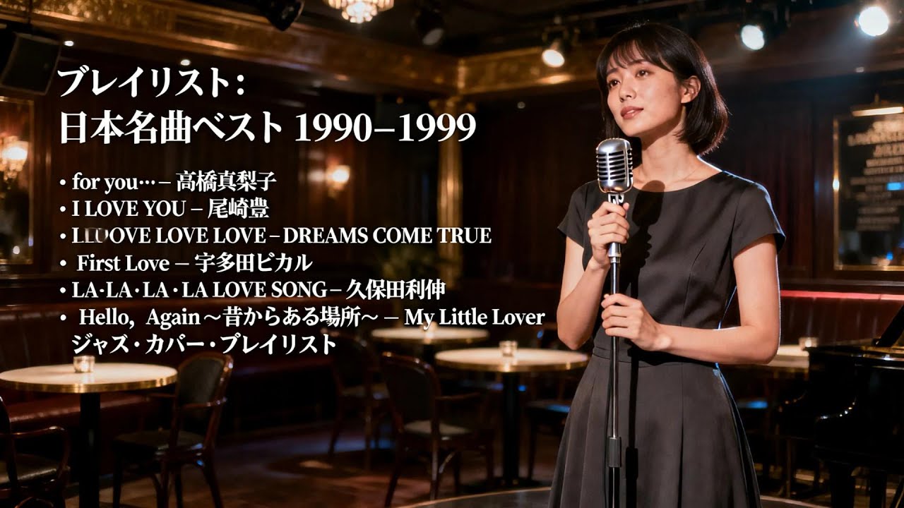 トップヒット・ジャズカバー｜日本クラシック名曲集 高橋真梨子・尾崎豊・DREAMS COME TRUE・宇多田ヒカル・久保田利伸・My Little Lover