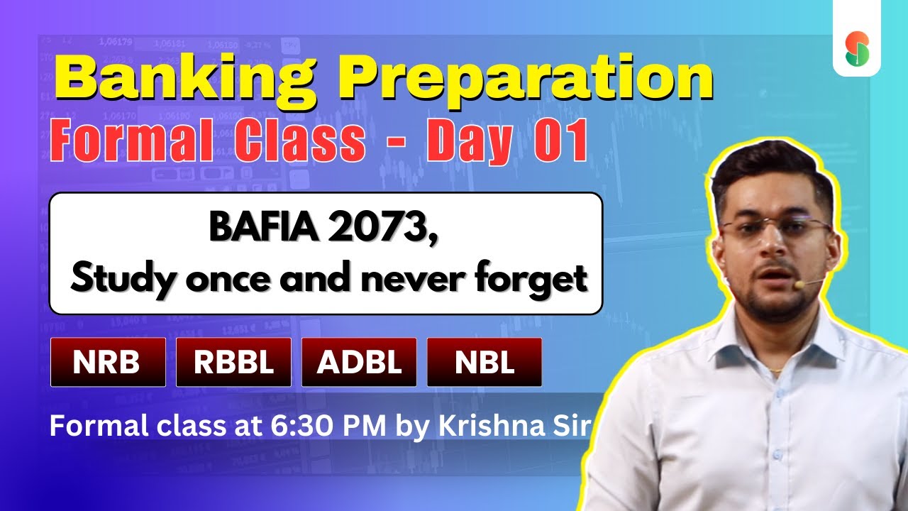 BAFIA 2073 - Day 01 | Banking Preparation | Pre-Test & Written paper | #nrb #banking #rbbl