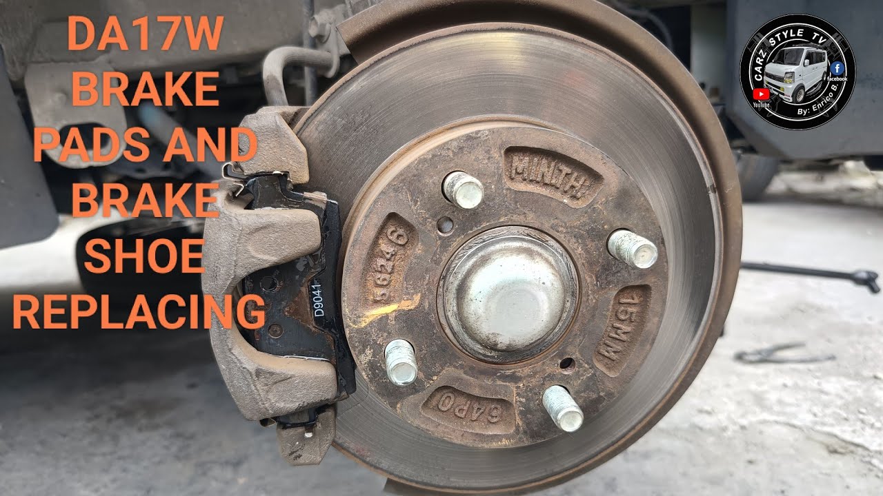 DA17W HOW TO REPLACE BRAKE PADS AND BRAKE SHOE | SUZUKI EVERY WAGON