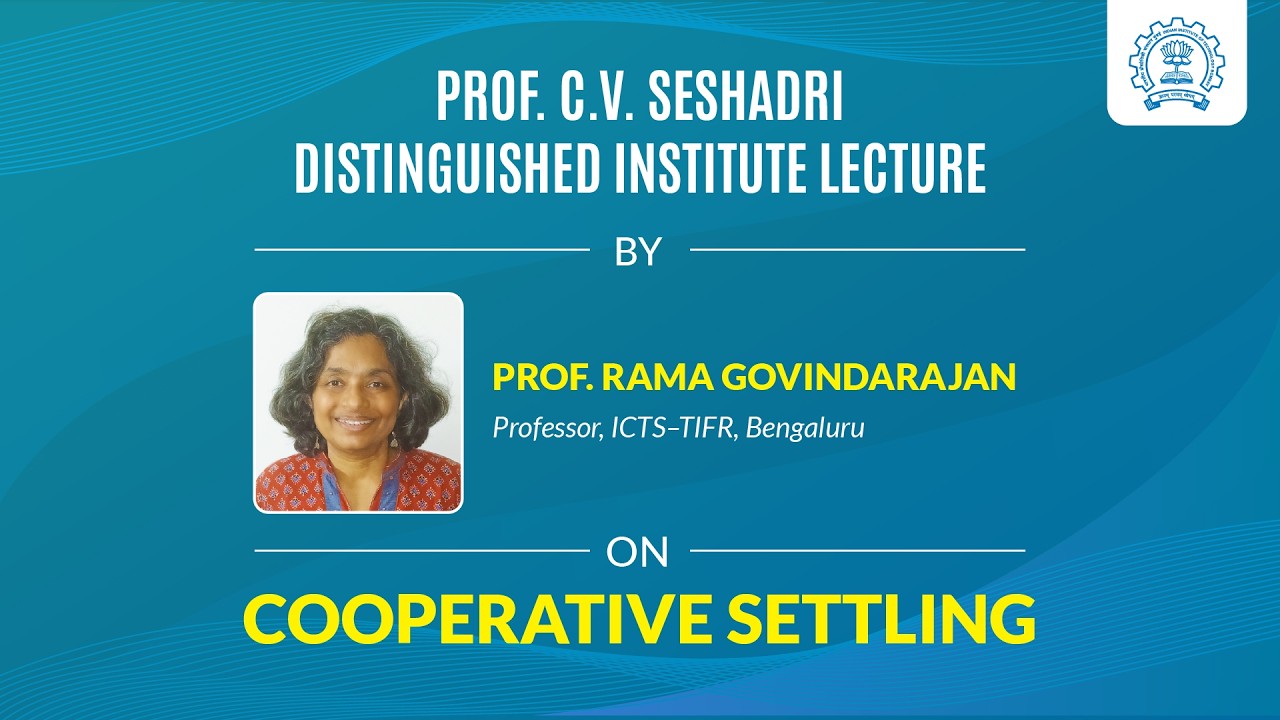 Prof. C. V. Seshadri Distinguished Institute Lecture | 10 Feb 2026