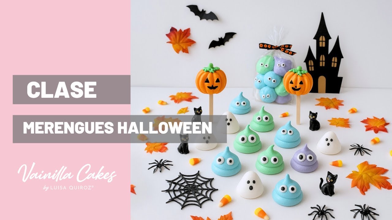 Merenguitos para Halloween - Vainilla Cakes by Luisa Quiroz