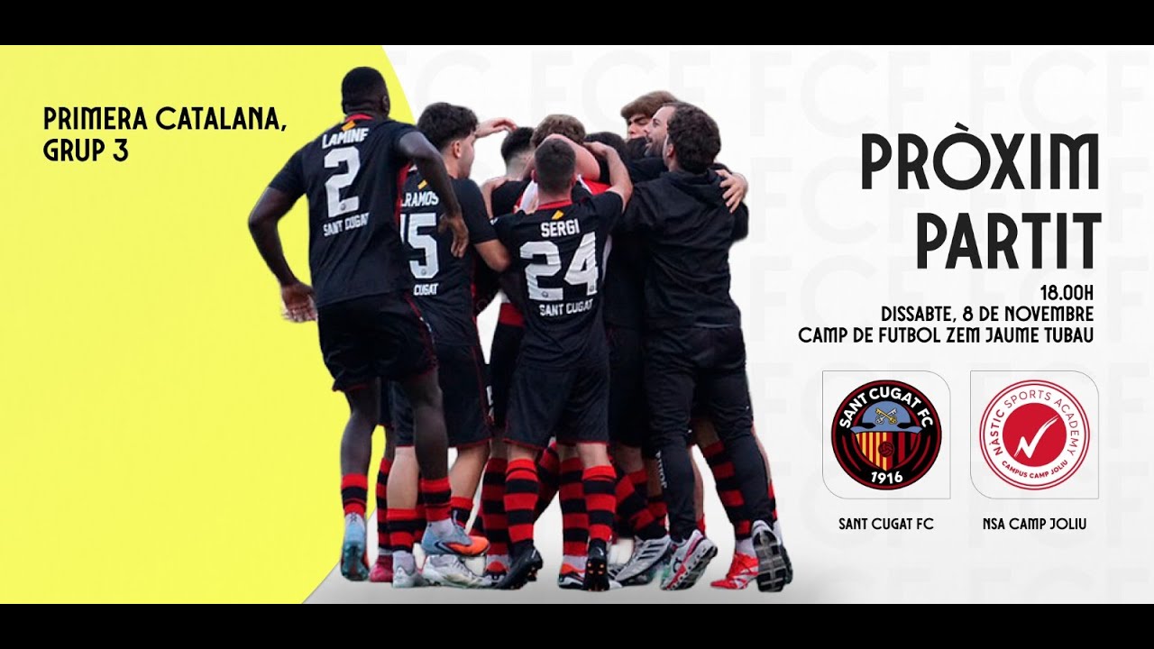 Sant Cugat FC - NSA Camp Joliu - Primera Catalana Grup 3