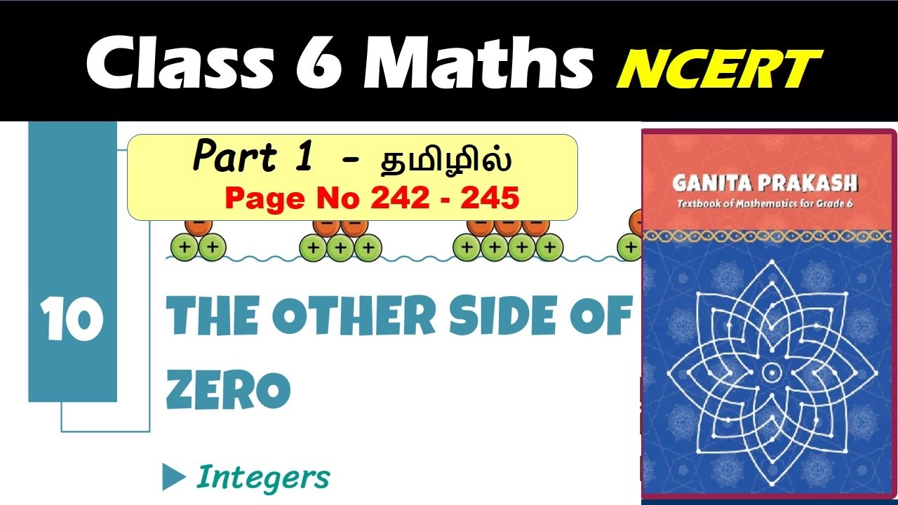 Class 6 Maths | chapter 10 - Part 1 | The other side of zero  |  in Tamil #cbse#ncert #ganitaprakash