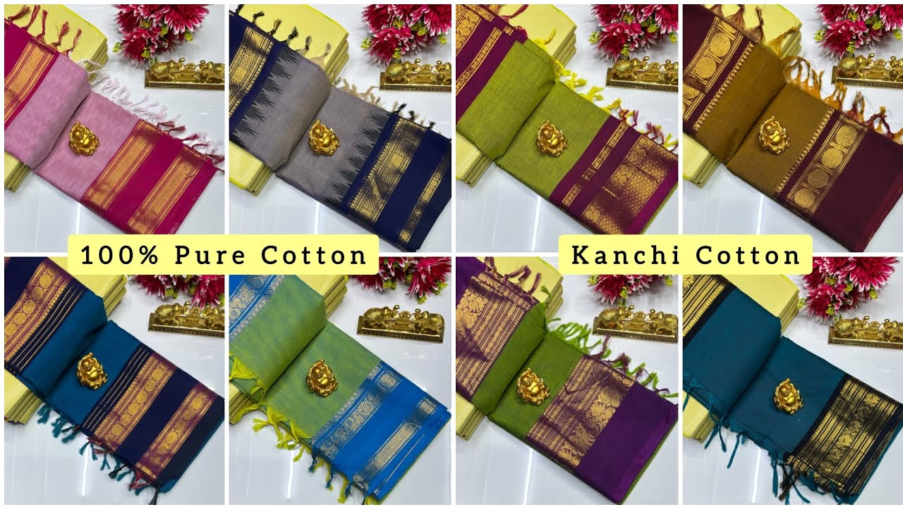 WhatsApp for Order: 9786192868 🪴 Kanji Cotton Saree Collection 🪴 Saree W Running Blouse 900+S 