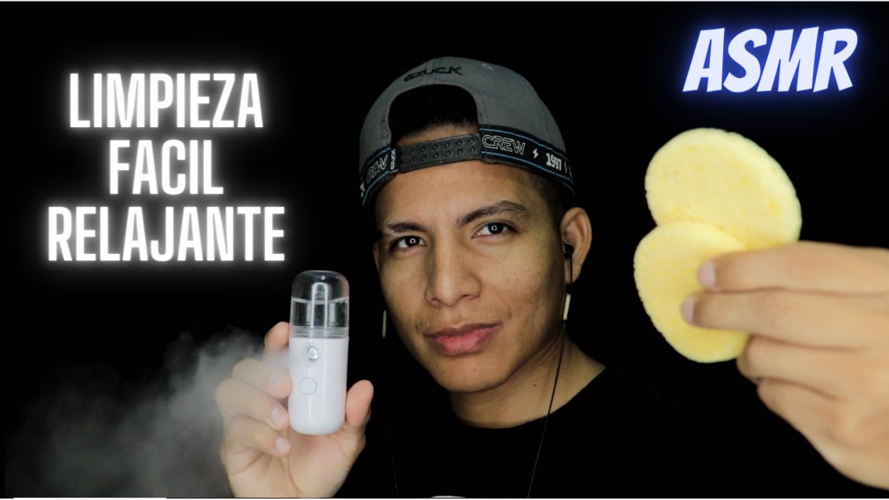 LIMPIEZA FACIAL EXTREMADAMENTE RELAJANTE-ASMR THERAPY-EXTREMELY RELAXING EASY CLEANING.💦😴