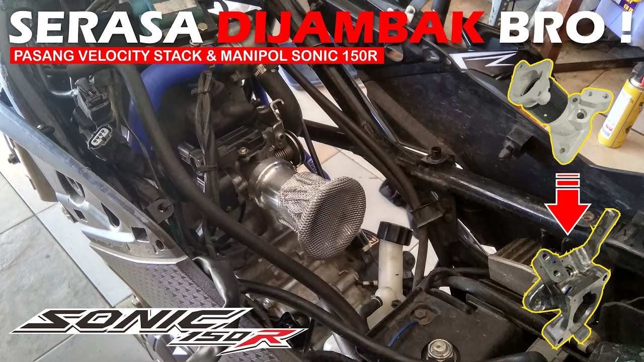 SOLUSI TARIKAN BAWAH CB150R BERAT | Pasang Velocity Stack CB150R dan Manipol Sonic 150R
