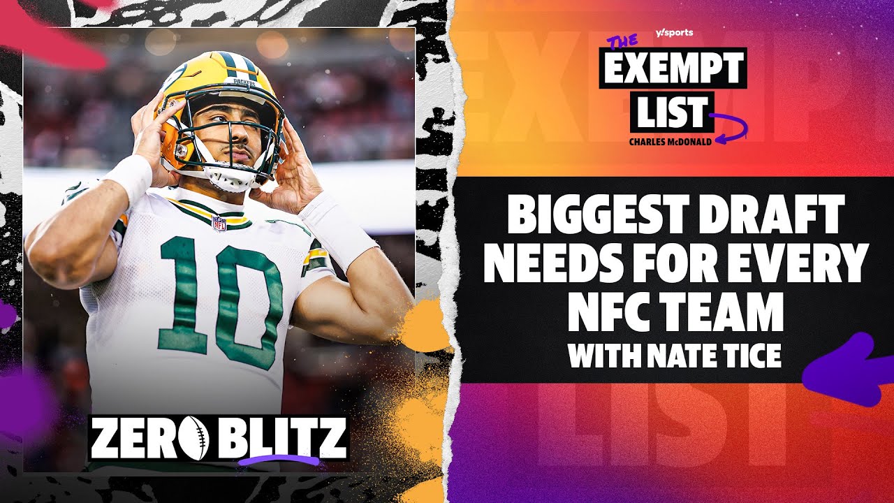 Biggest 2024 NFL Draft need for every NFC team with Nate Tice | The Exempt List