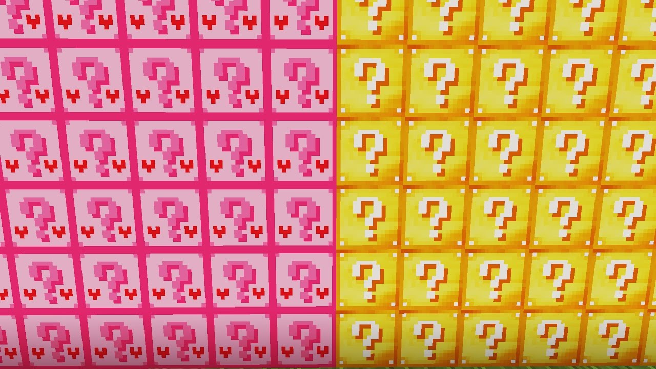 PINK LUCKY BLOCK CHALLENGE PO POLSKU MINECRAFT - FLOTHAR MATTYNIU MANOYEK