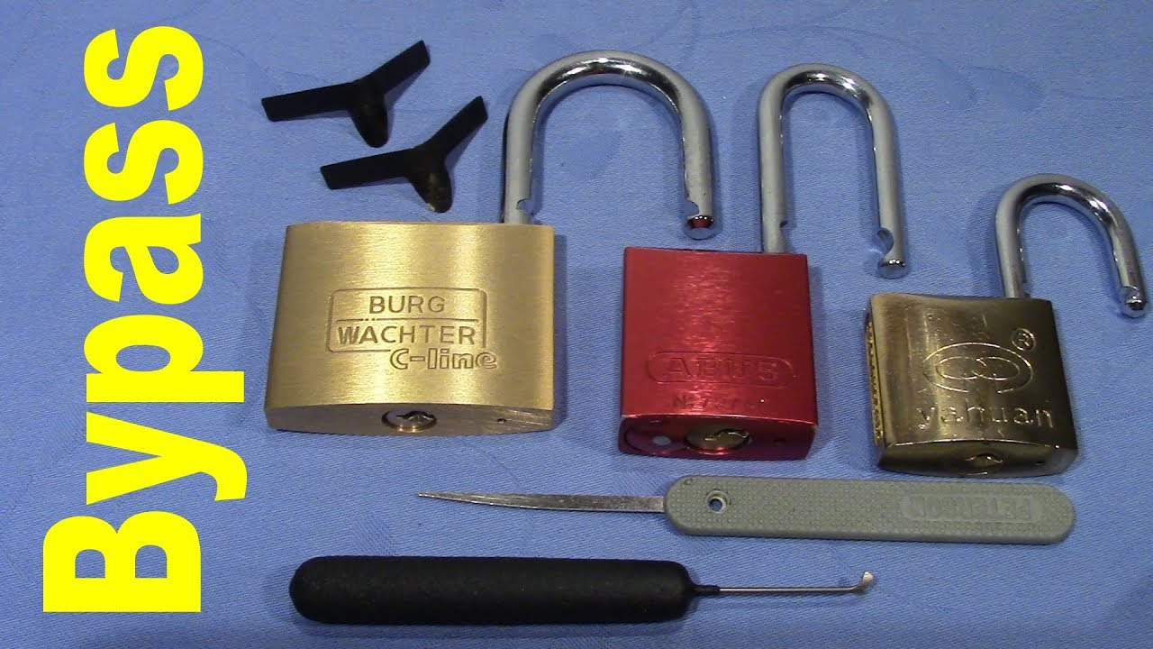 (picking 471) Amazing bypass techniques on padlocks shown - open locks in seconds without key