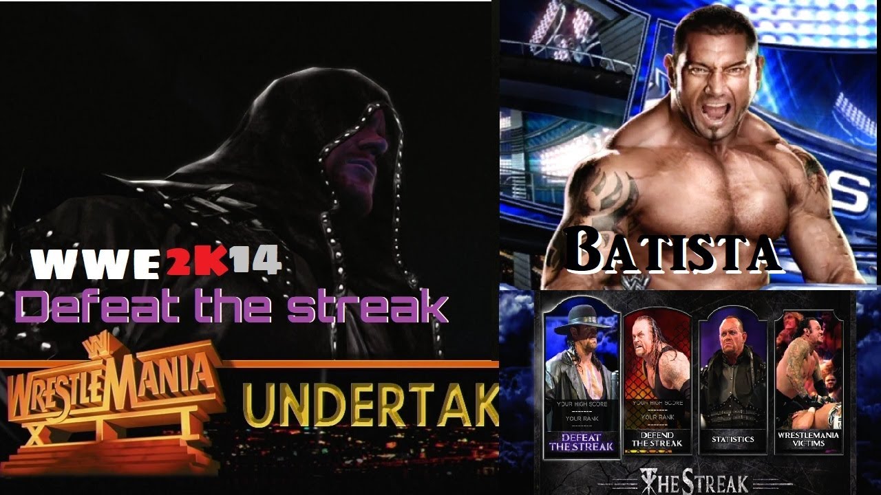 WWE 2K14 | Batista vs. The Undertaker | Defeat the streak