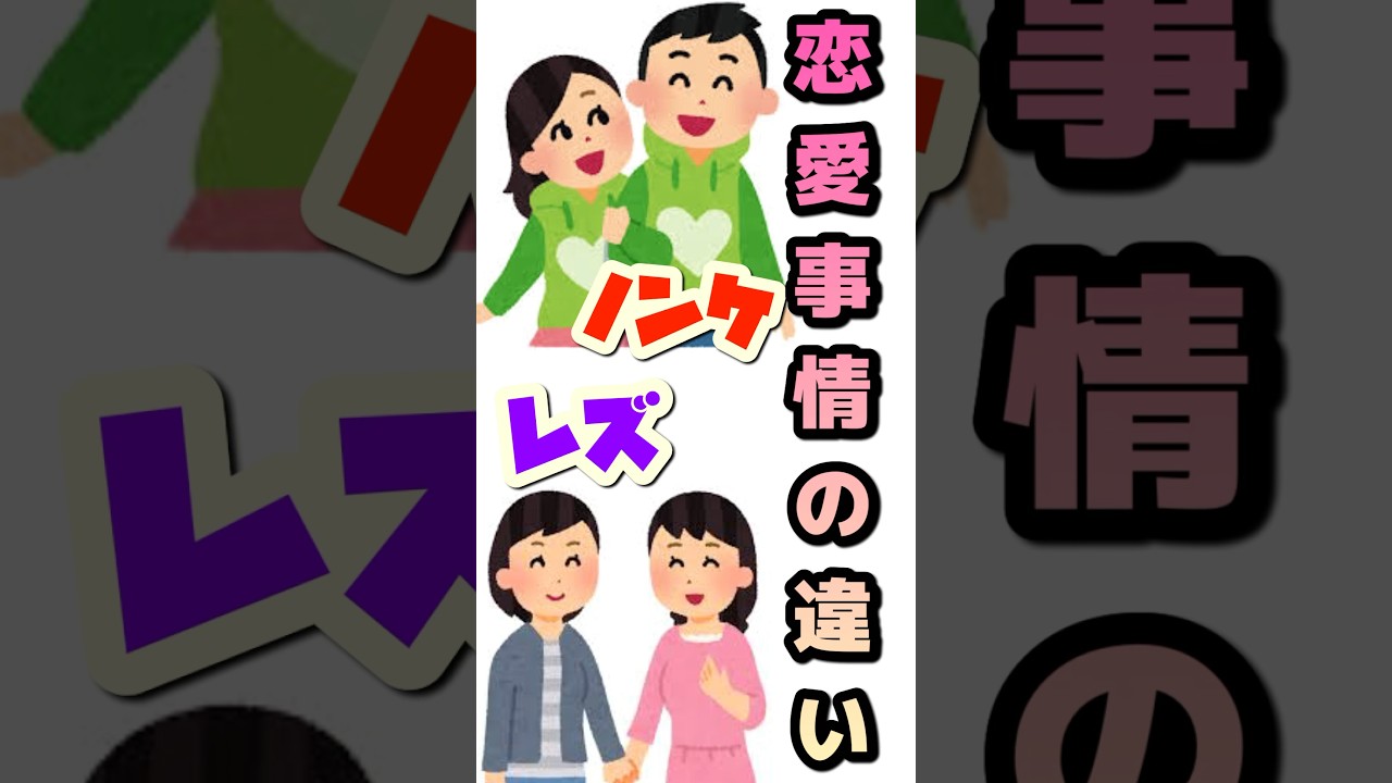 【ノンケとレズの恋愛事情の違い】#違い#shorts #レズ#ノンケ#恋愛#恋愛事情#lgbtq