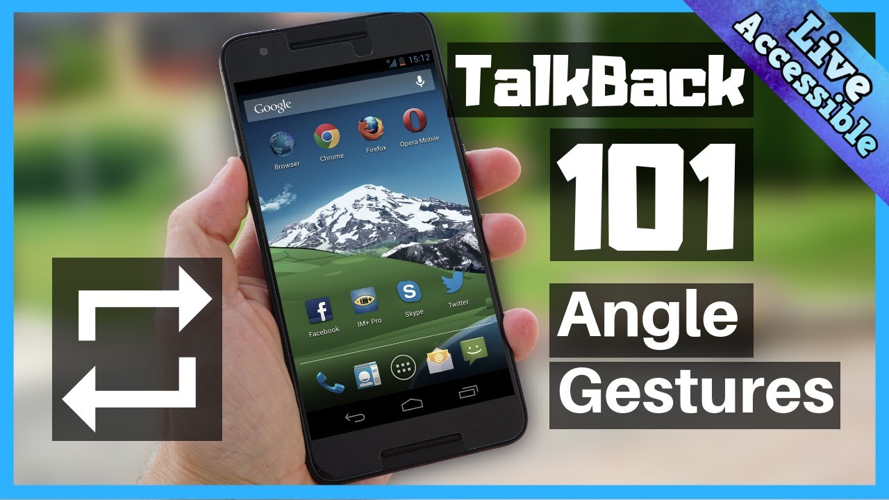 TalkBack 101 - Lesson 3: Angle Gestures | Navigation & Menus #LiveAccessible