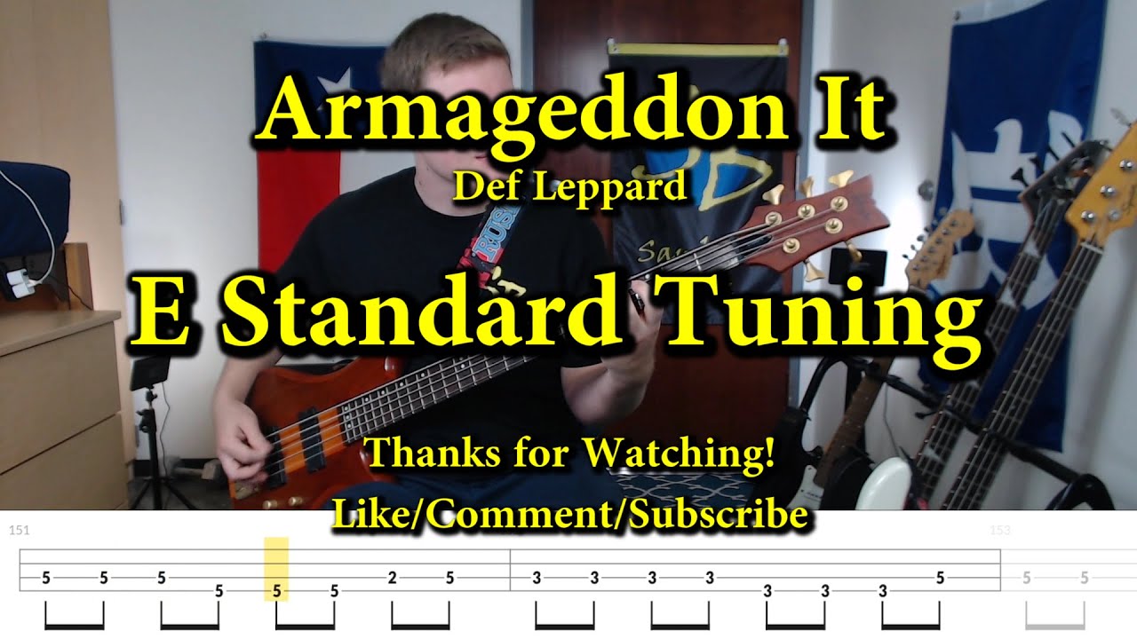 Armageddon It - Def Leppard (Bass Cover with Tabs)