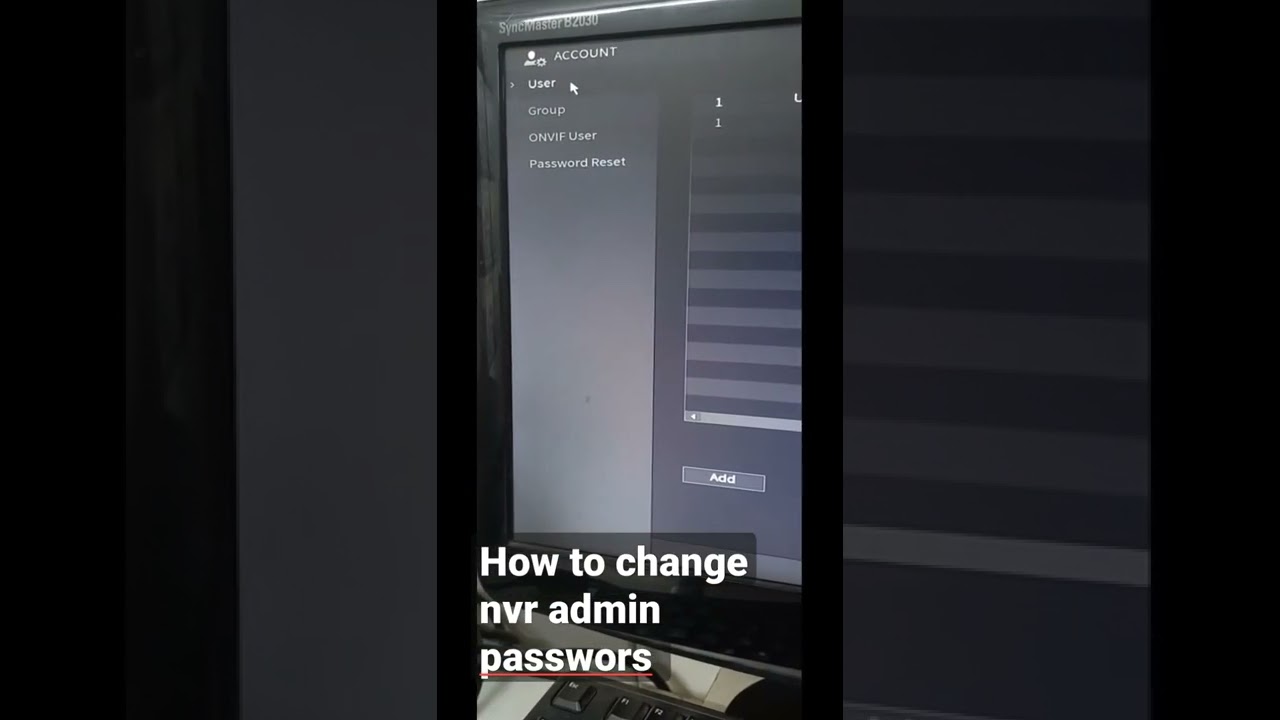 how to change nvr admin password | reset nvr admin password